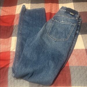 MOTHER Superior High Waisted Rider Skimp Jeans